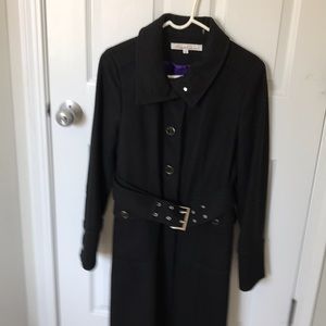 Woman’s Kenneth Cole Wool Coat Black Size 10